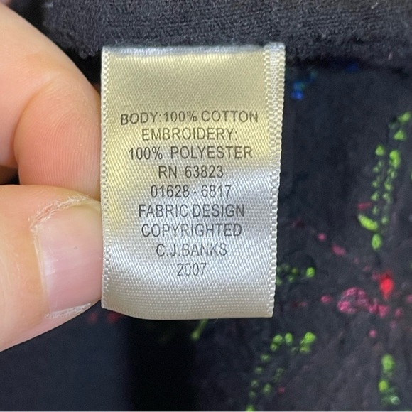 Christopher & Banks, Corduroy Fireworks Embroidered Jacket. Size 1X. - Picture 5 of 9